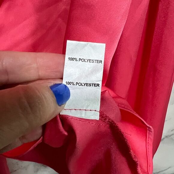 Ramy Brook "Carter" silk front-tie blouse with point collar Size M - Picture 9 of 11